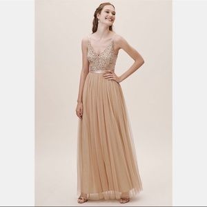 Anthropologie x BHLDN Avery Dress (Oyster) NWT